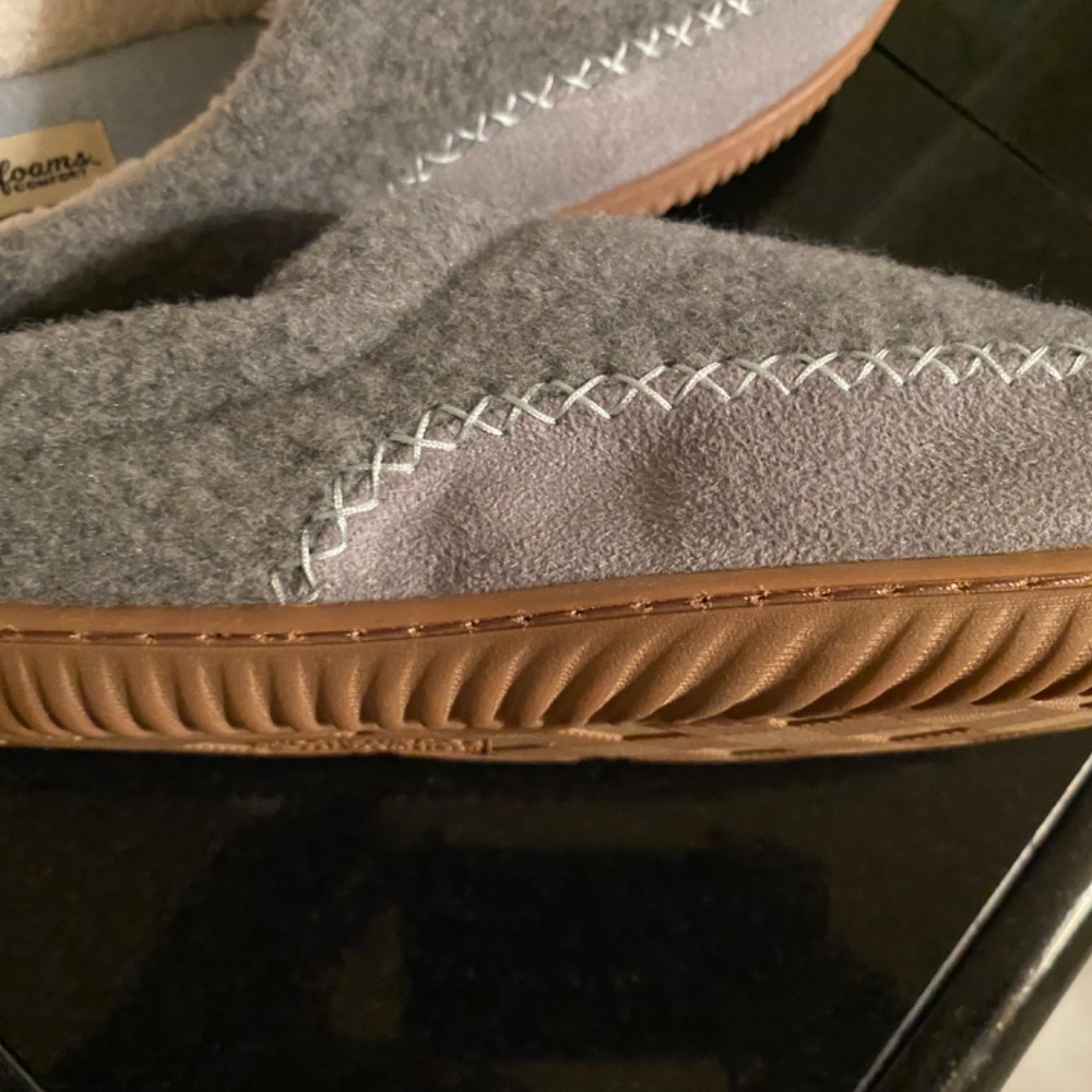Dearfoams Cozy Comfort Womens Fleece Slip On Slippers - Picture 6 of 16